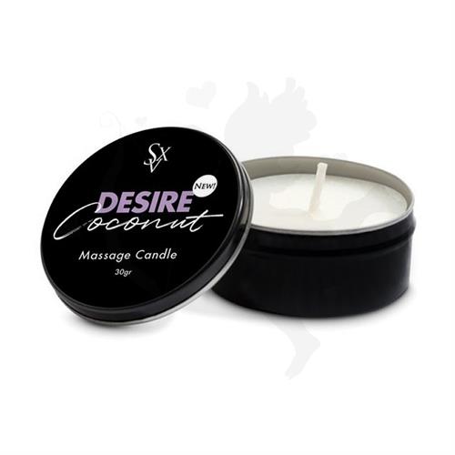 Vela para masajes dessire con aroma a coco 30gr